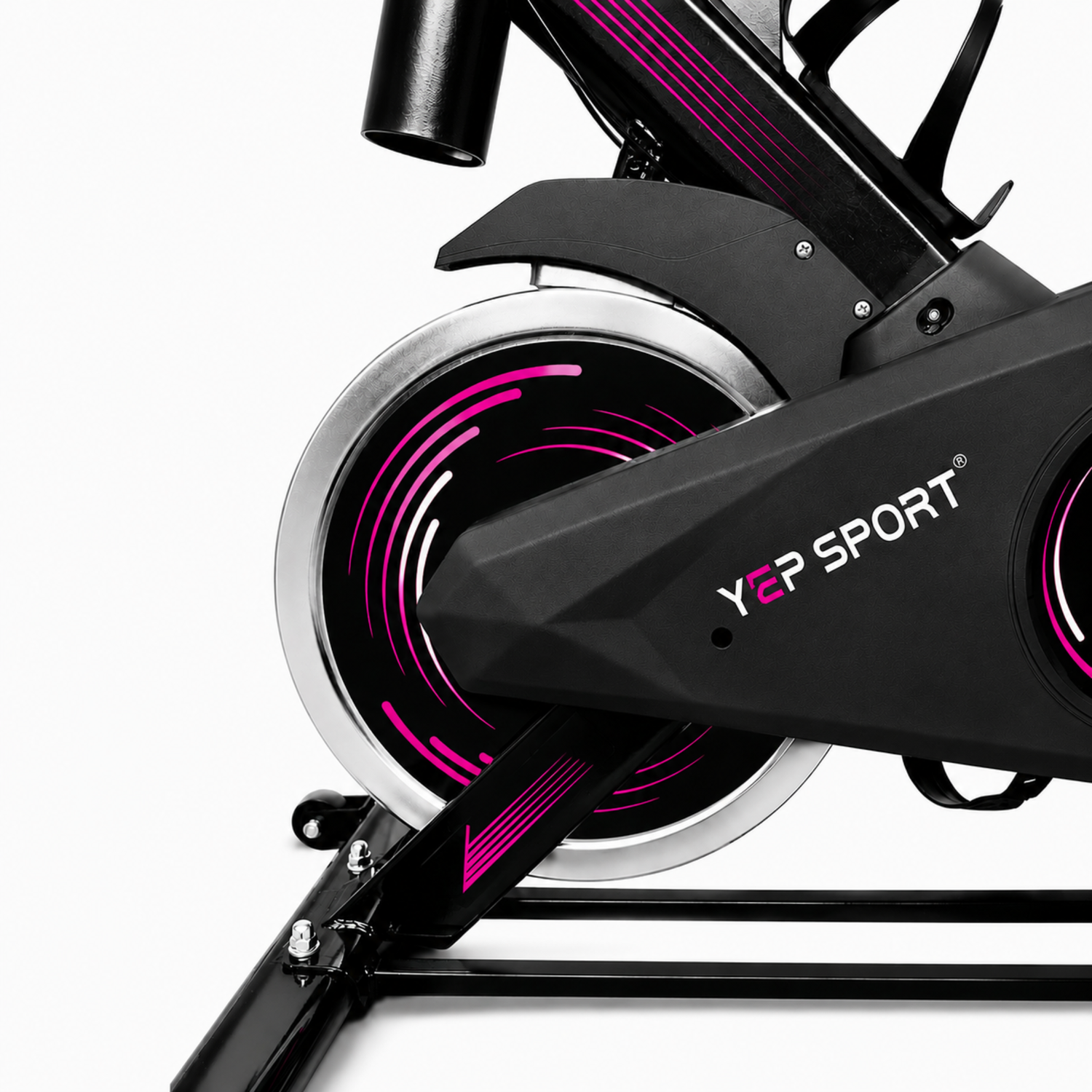 Bicicleta Spinning Yepsport Fucsia Con Botella-7