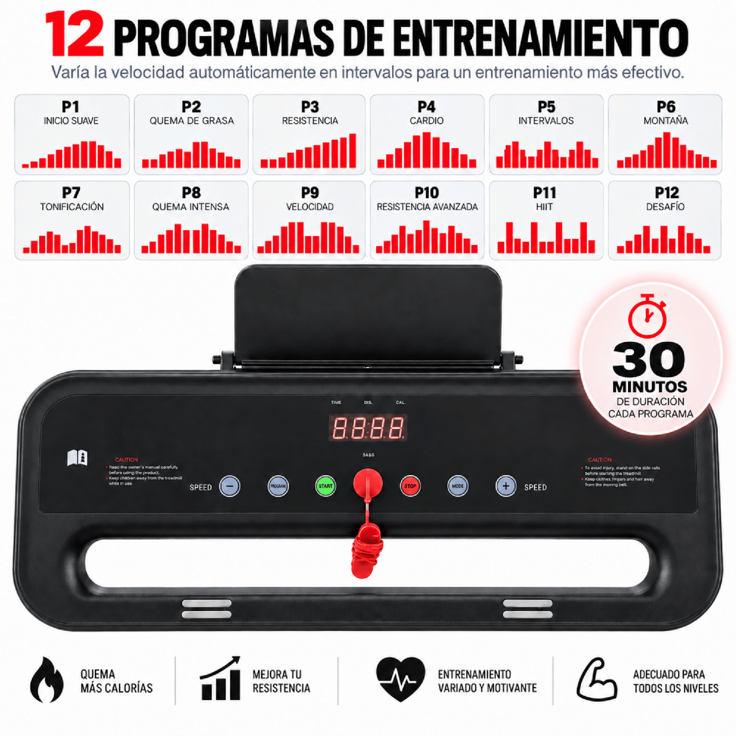 Trotadora Eléctrica Yep Slim 12 Km/h Bluetooth + Regalo-3