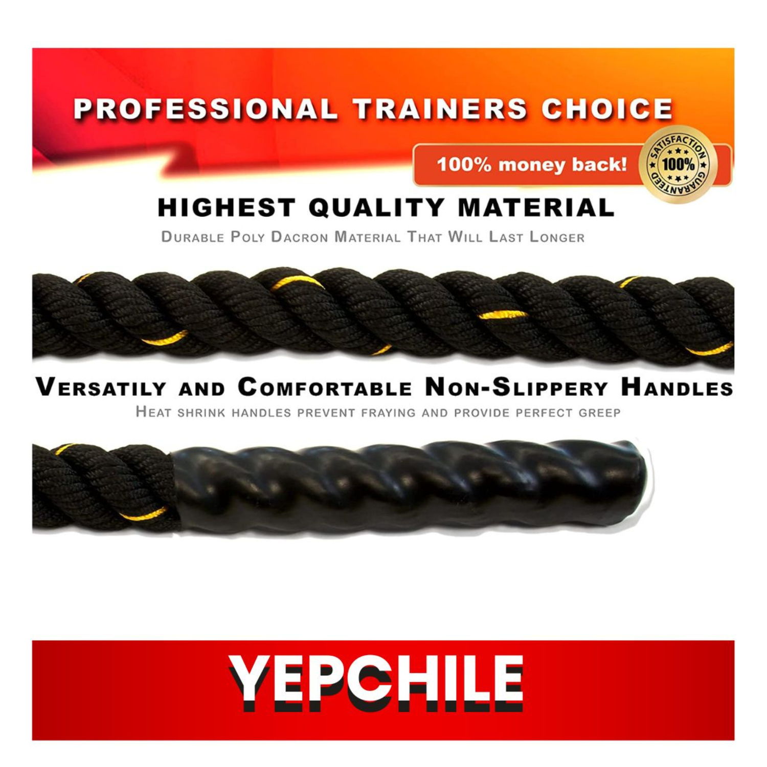 Cuerda Crossfit Battle Rope 50 Mm X 9 M-3