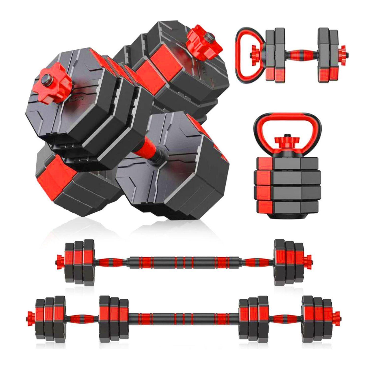 Mancuernas 40 Kg  Ajustables Set Completo Rusa kettlebell-0