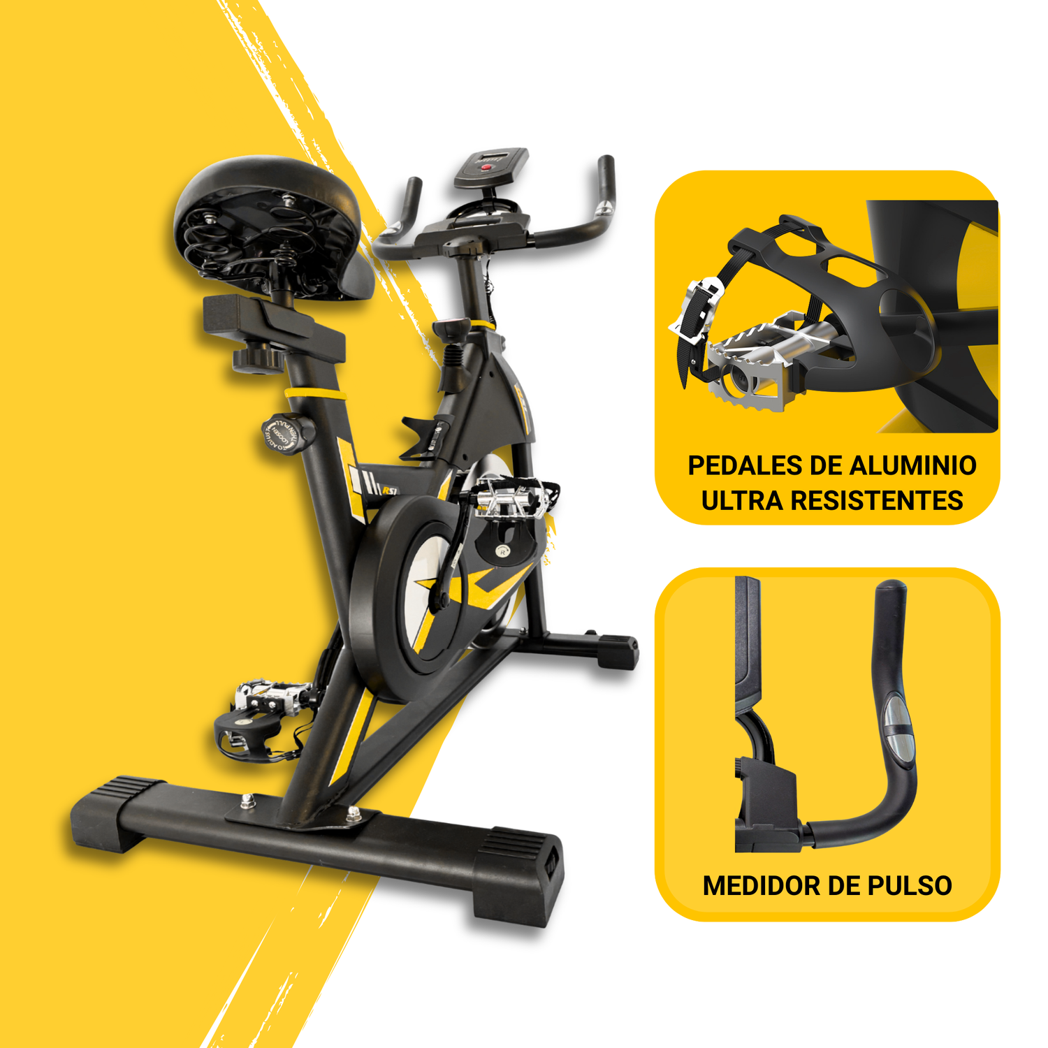 Bicicleta Spinning Anti shock Pro 14 KG Disco 1016-4-4