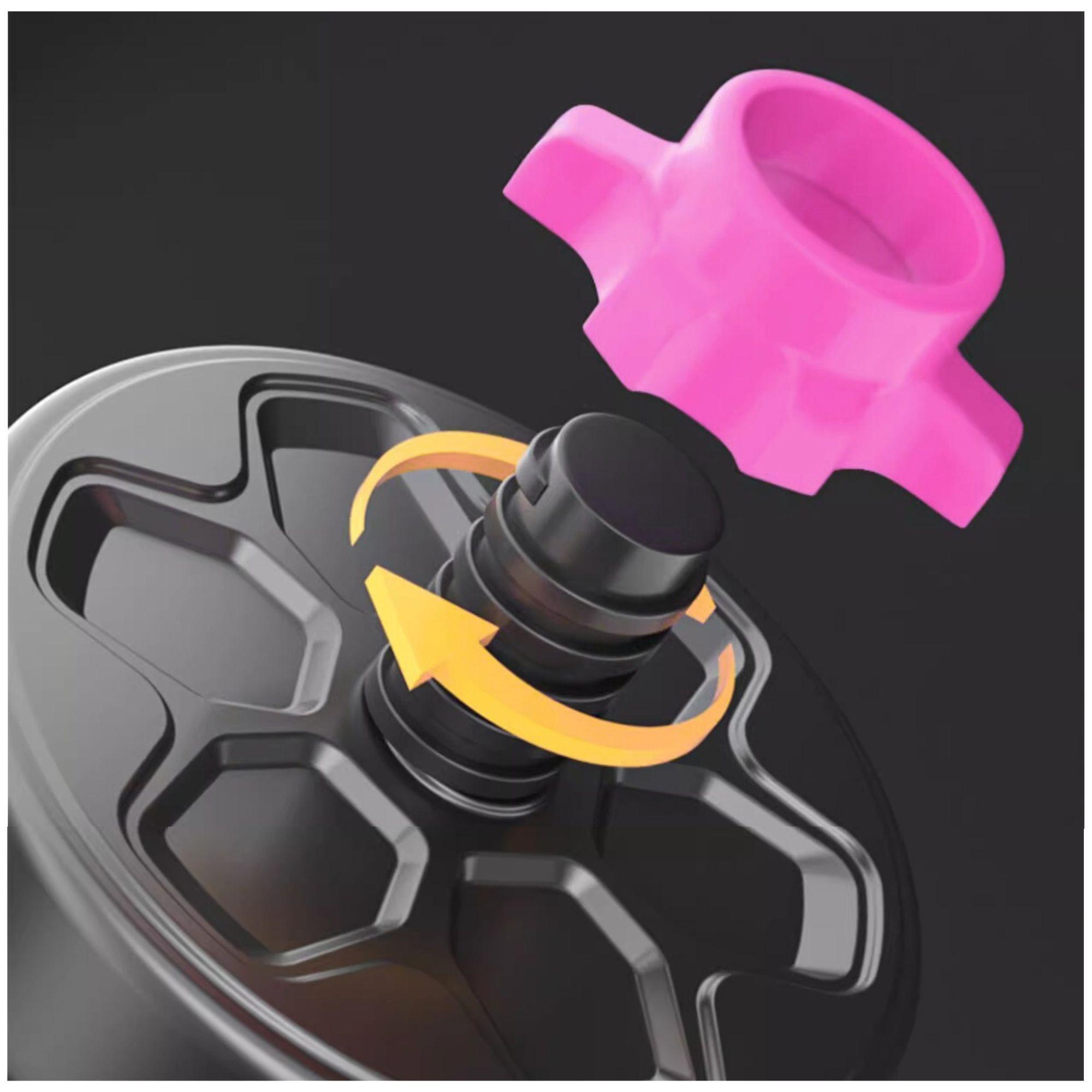Set Mancuernas Barra Ajustables 20 Kg 3 En 1 rosa-5
