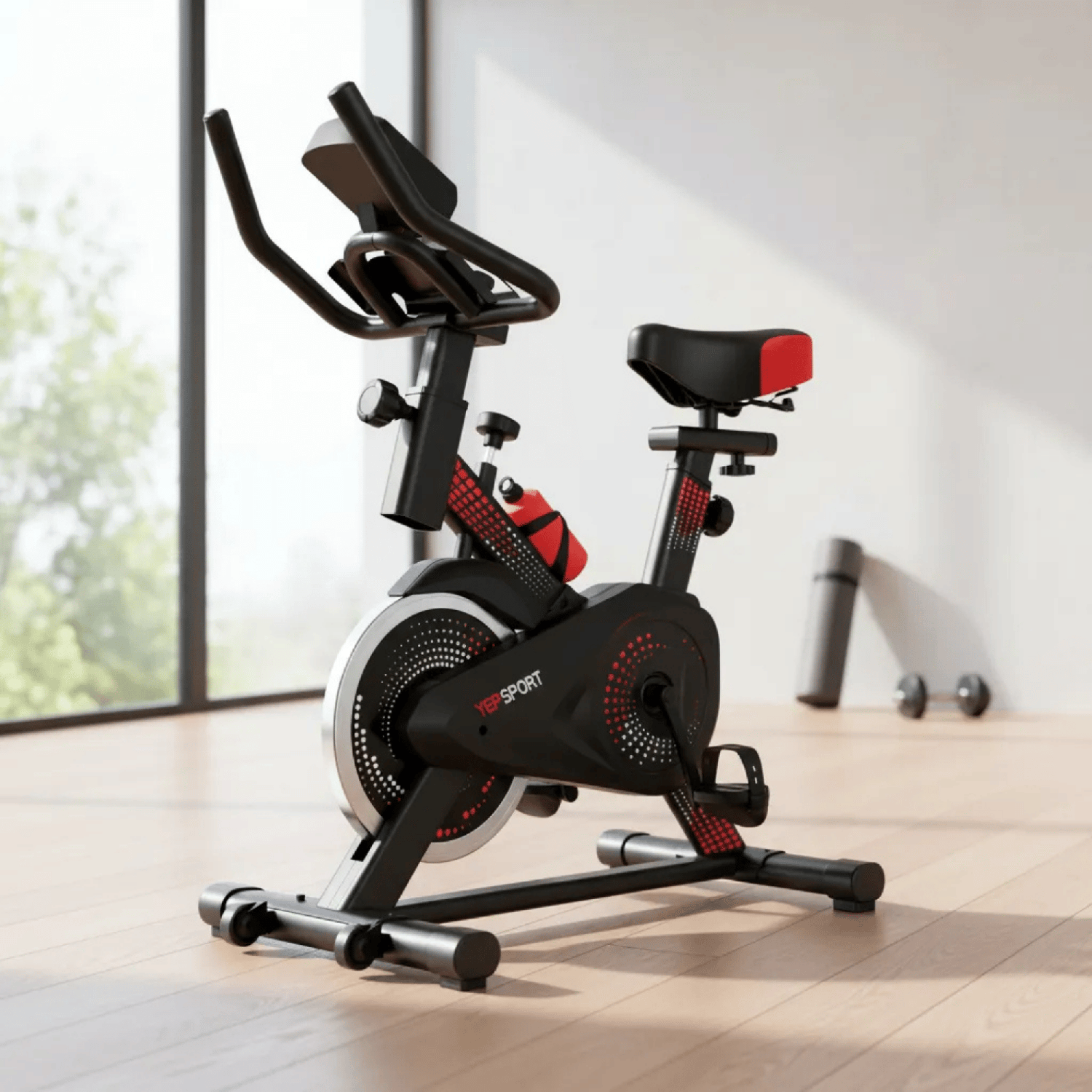 Bicicleta Spinning Yepsport Redpoint Con Botella-6