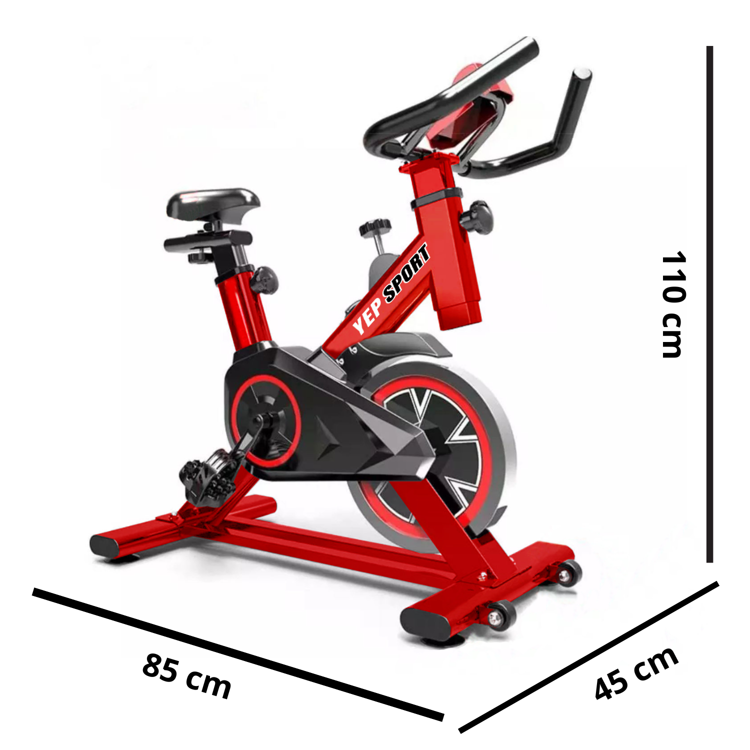 Bicicleta Spinning 6kg Resistencia Yepsport Red-2