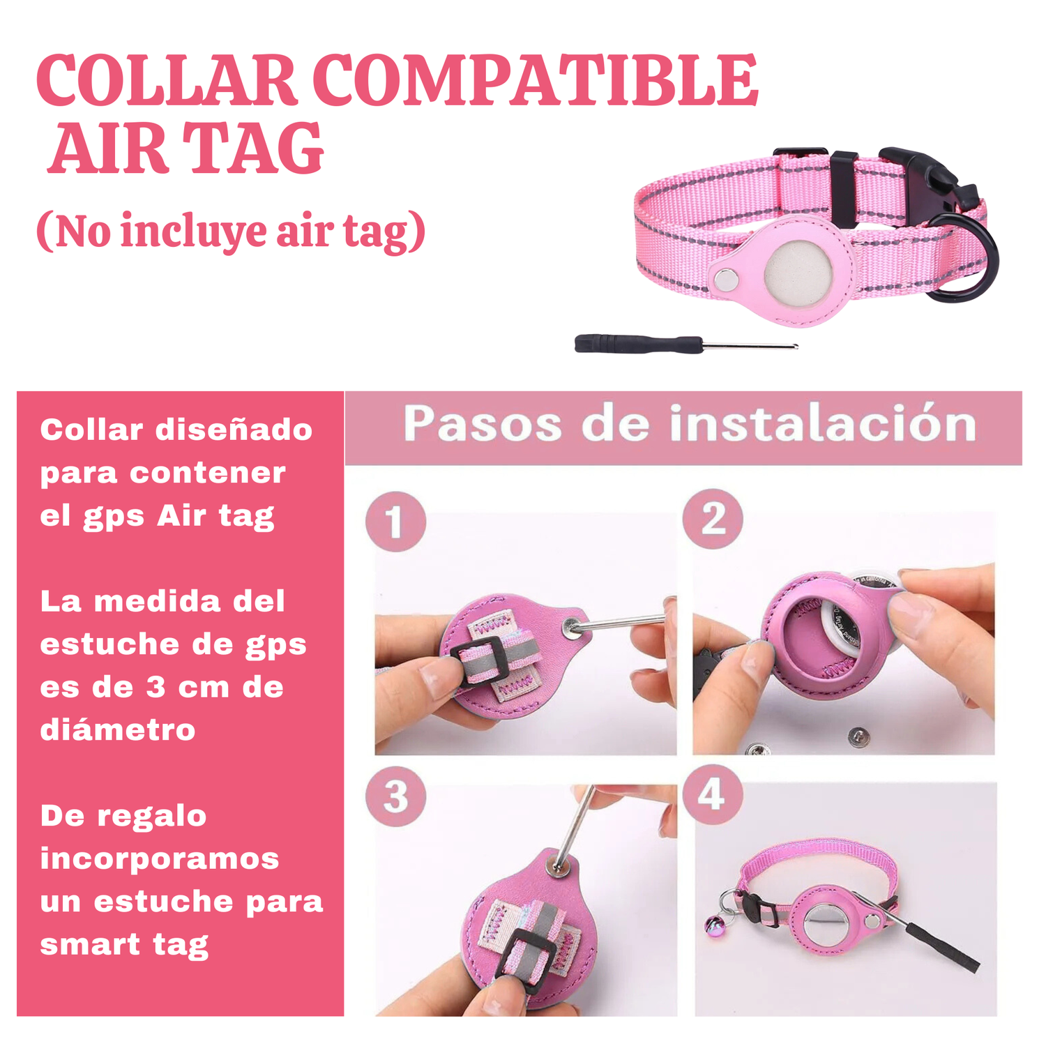 Set Arnes Correa Collar porta gps + Regalo-8