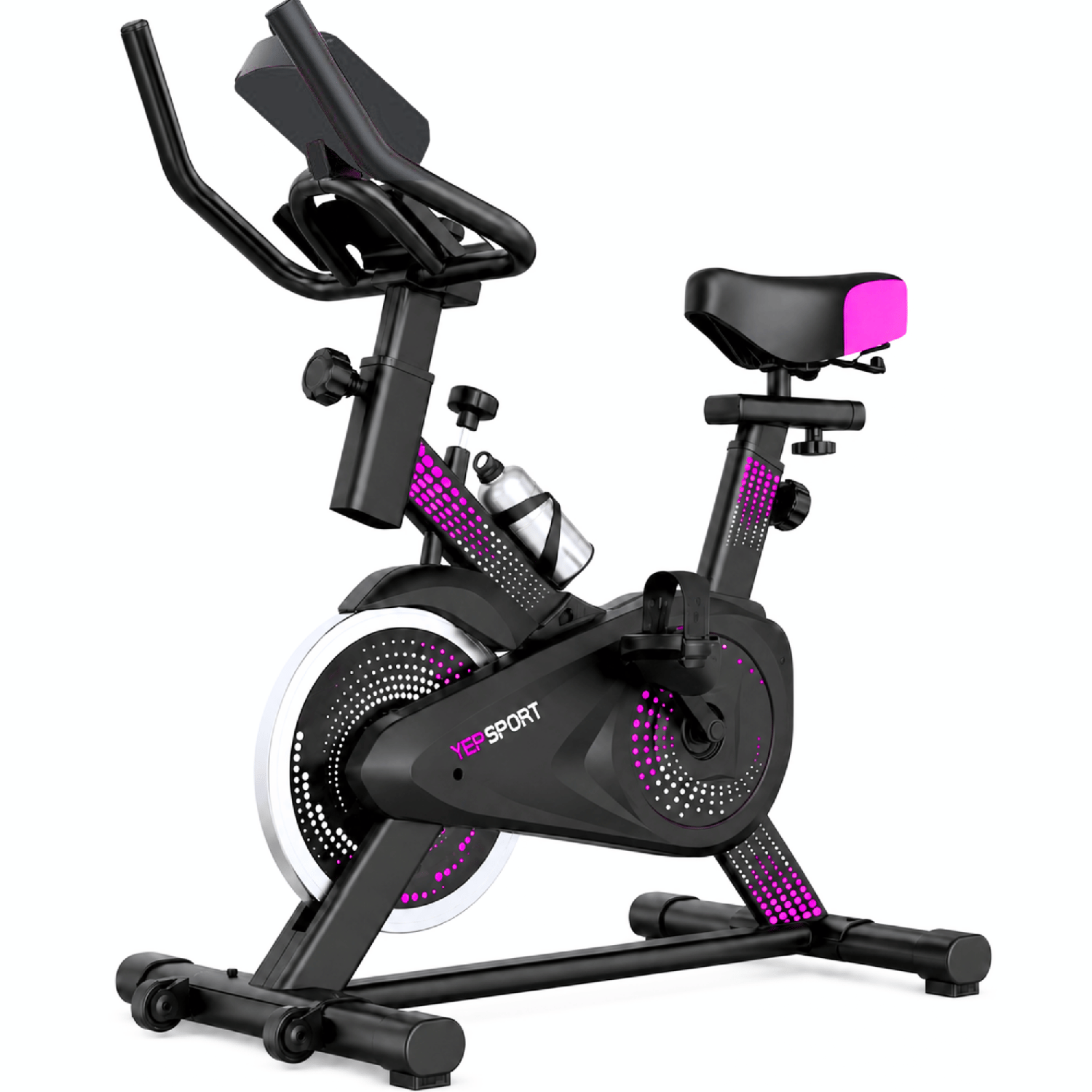 Bicicleta Spinning Yepsport Pinkpoint Con Botella-0