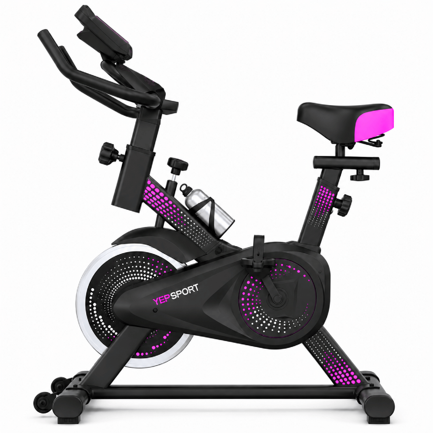 Bicicleta Spinning Yepsport Pinkpoint Con Botella-1