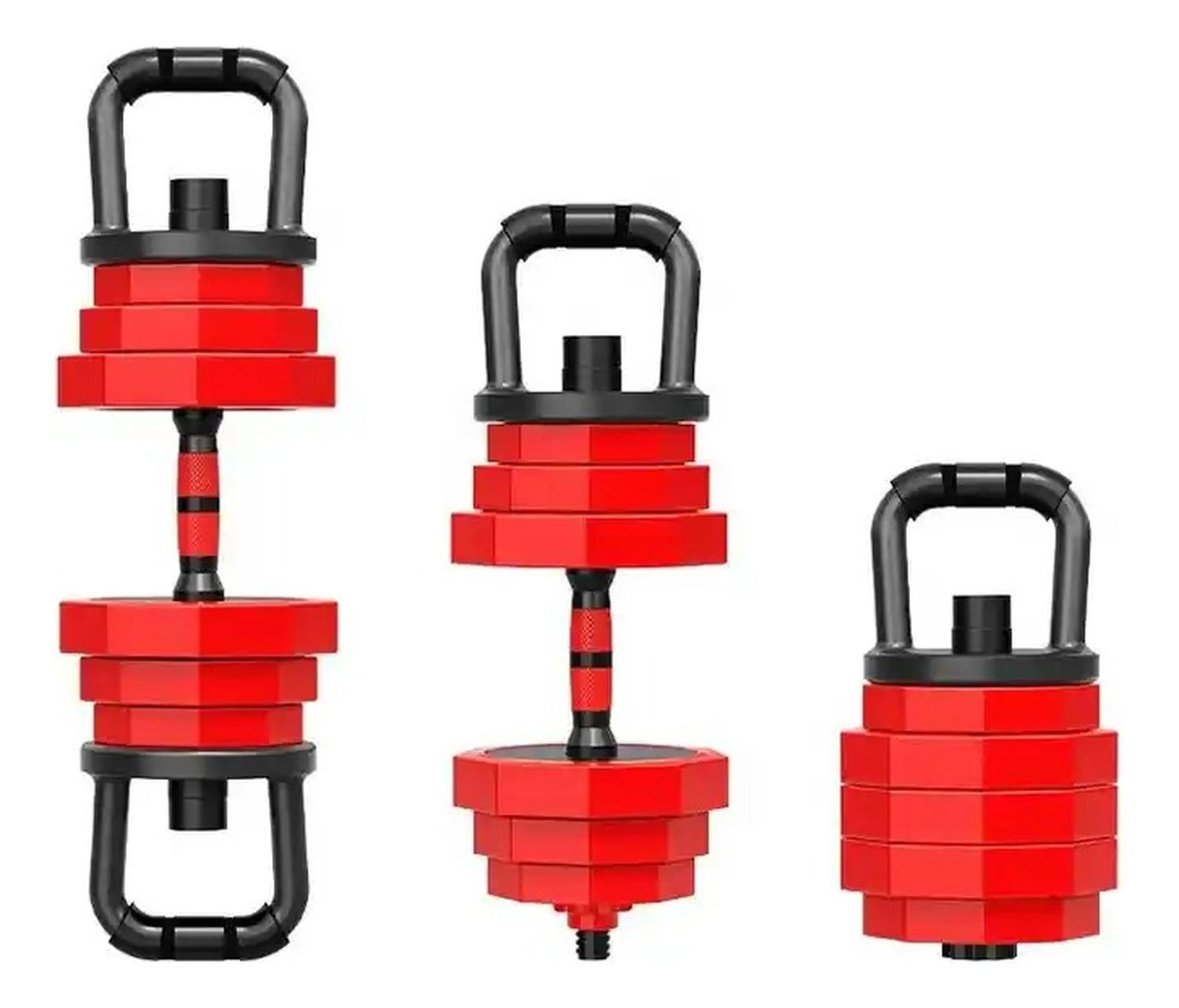 Set Mancuernas 20 Kg Barra Rusa Kettlebell Premium-5