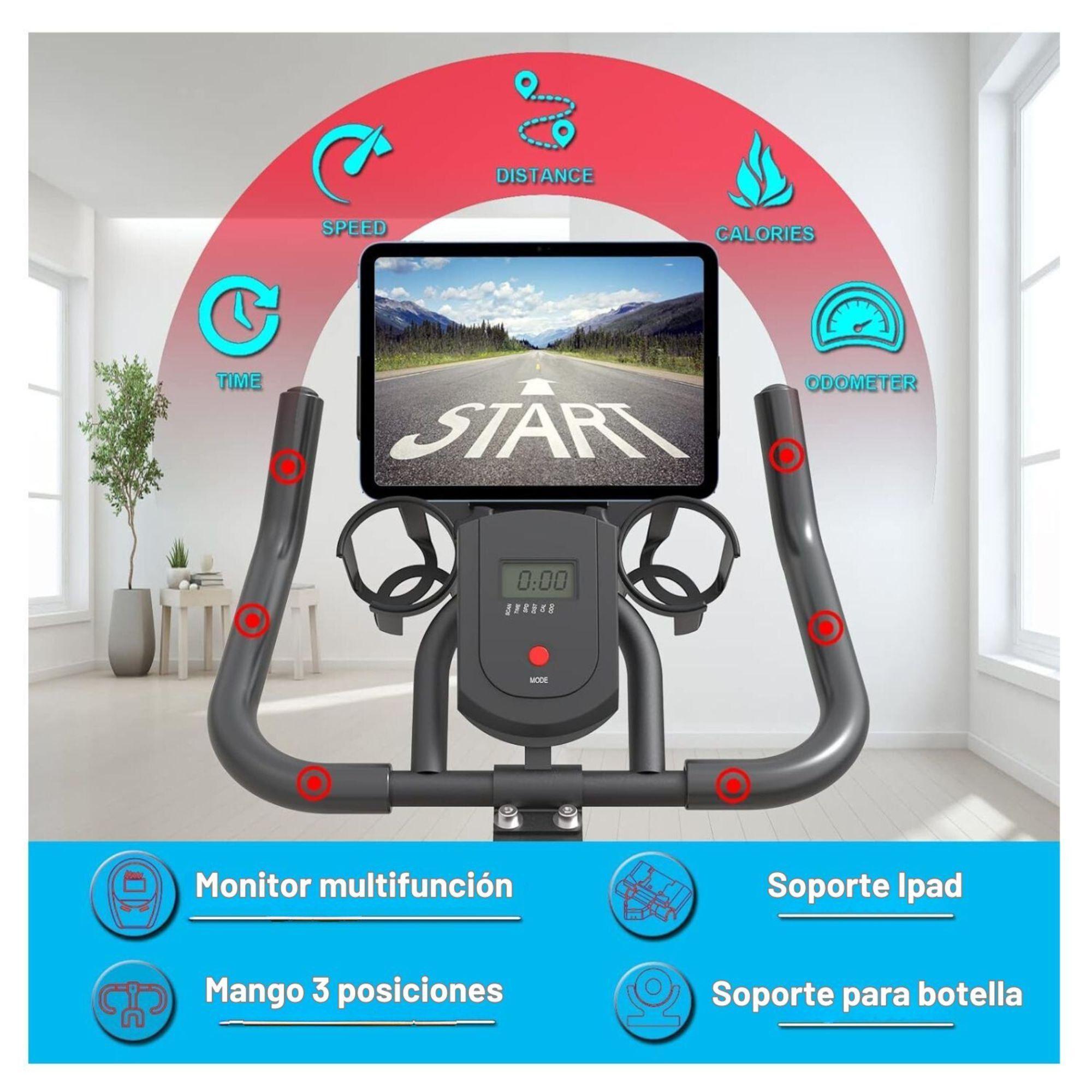 Bicicleta Spinning Estática Pro Con Monitor Yepsport-4