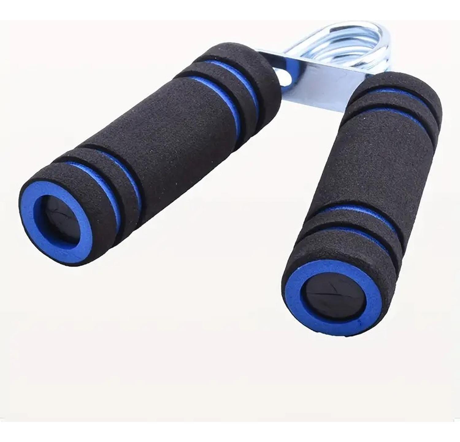 Set Rueda Abdominal - Cuerda Saltar - Mangos Push Ups azul-3