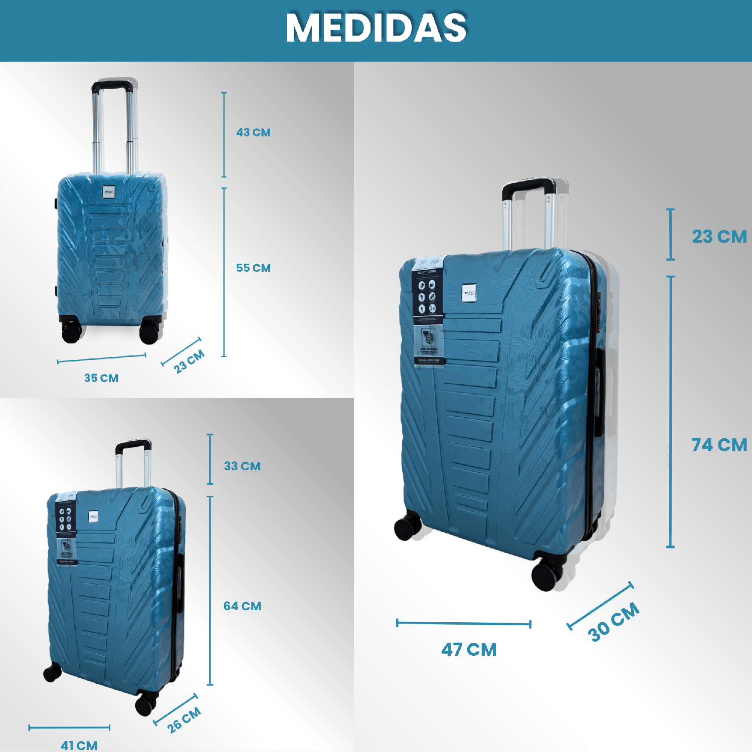 Maletas 10 20 25kg Yephome Set X3 Maletas Viaje-1