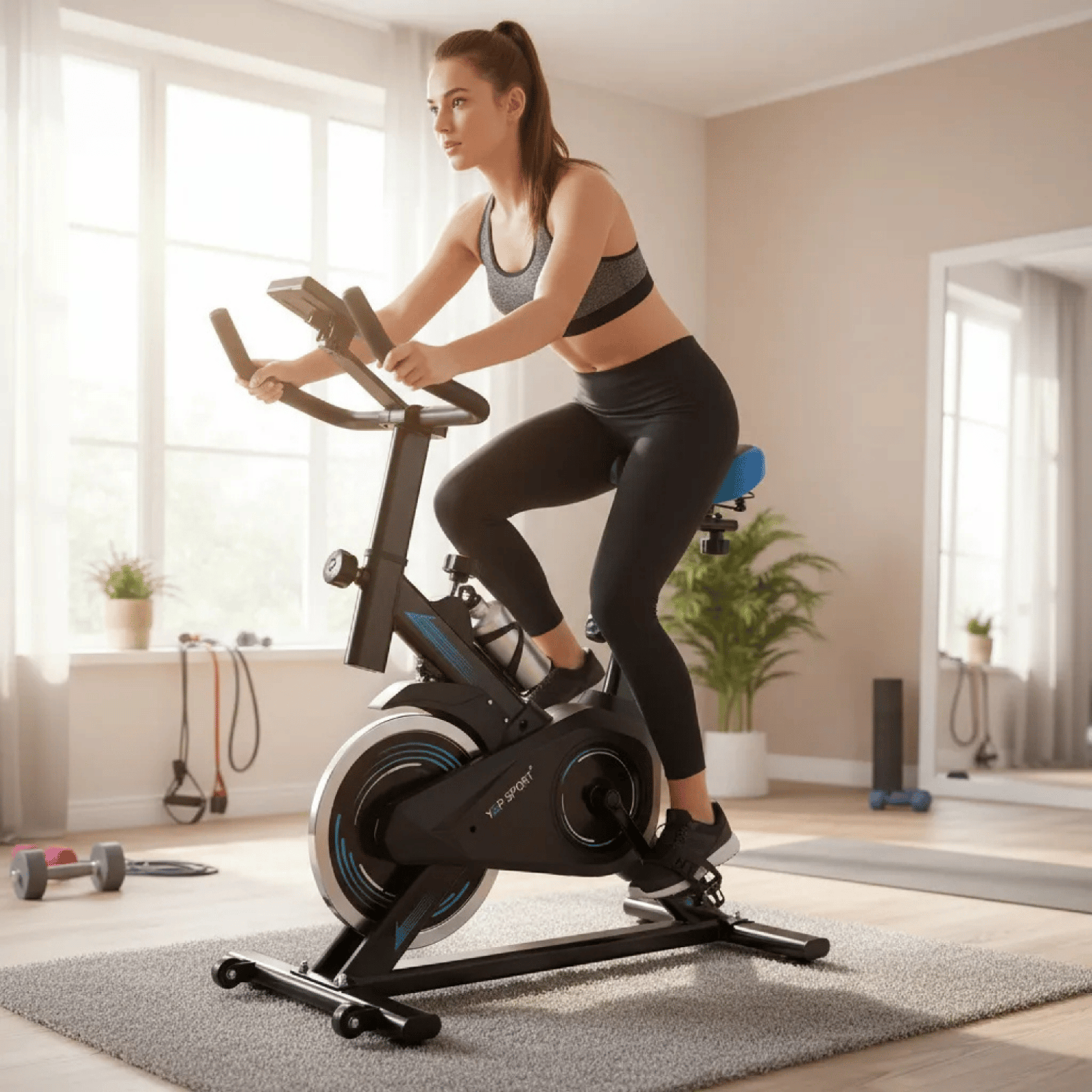 Bicicleta Spinning Yepsport Calipso Con Botella-2