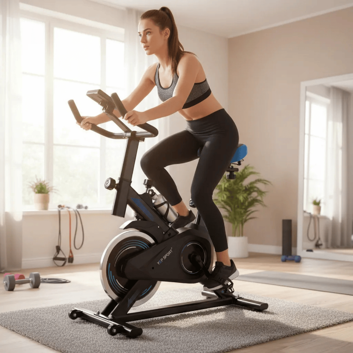 Bicicleta Spinning Yepsport Calipso Con Botella-2