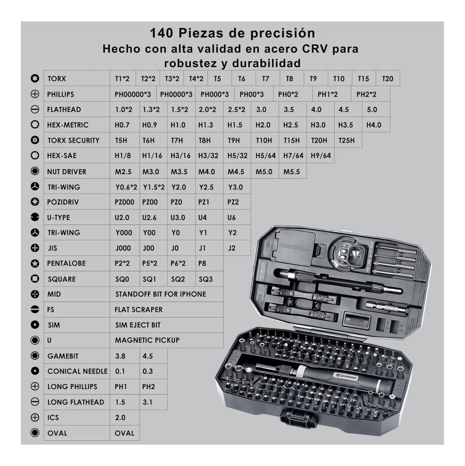 Juego Destornilladores De Precisión 153 Piezas En 1-2