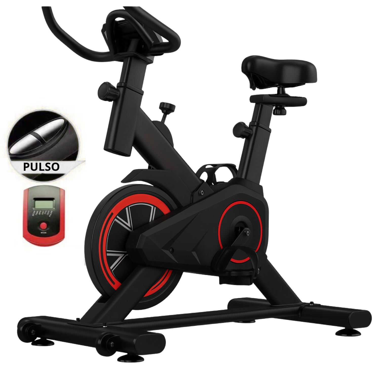 Bicicleta Spinning Estática Con Monitor Yepsport-2