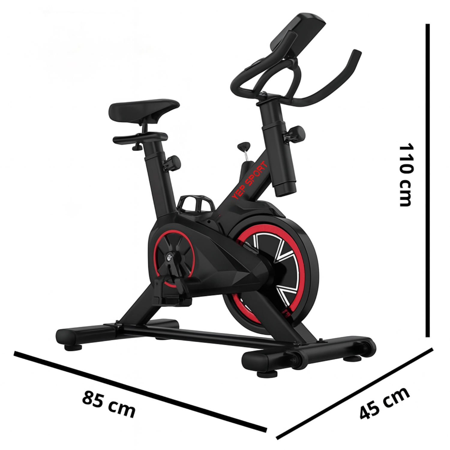 Bicicleta Spinning Estática Con Monitor Yepsport-3