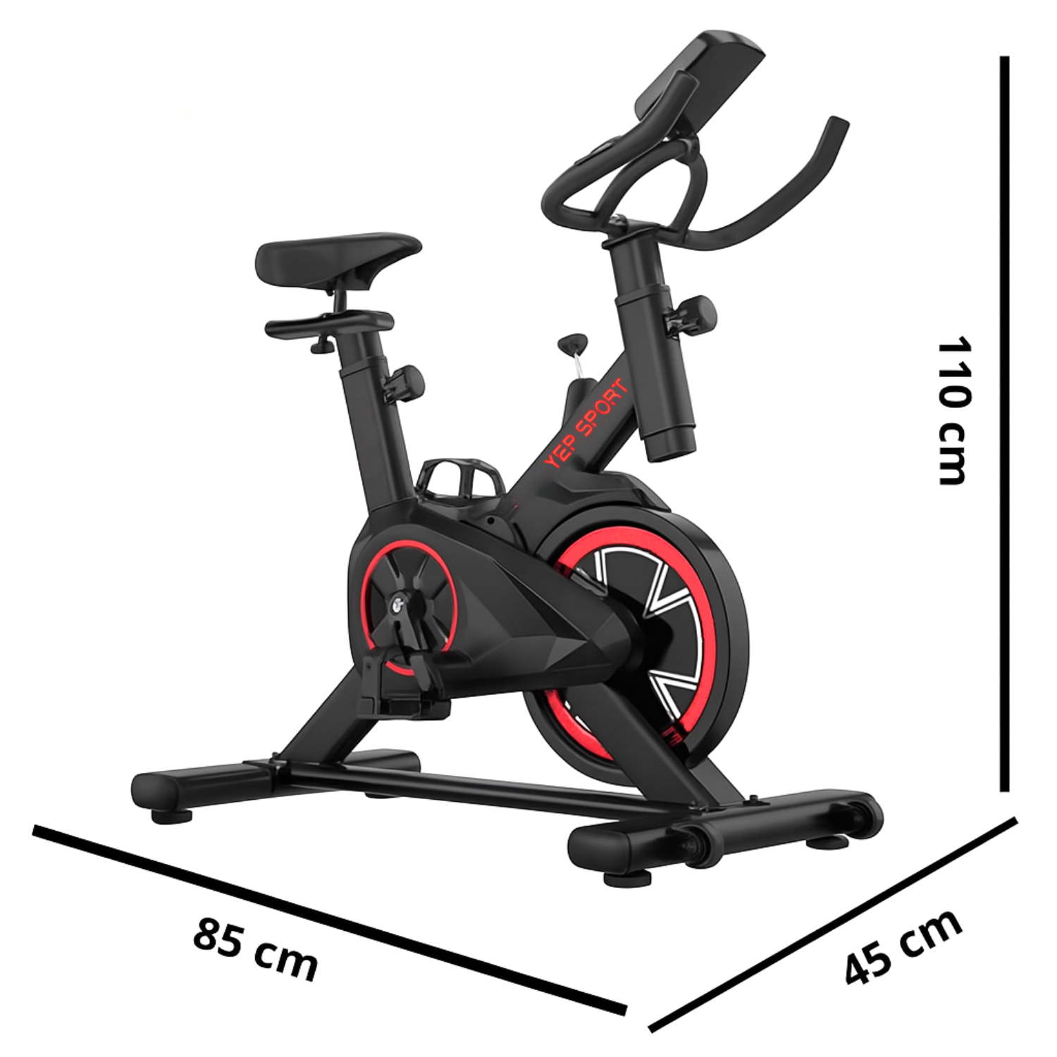 Bicicleta Spinning 6kg Con Monitor Yepsport-2