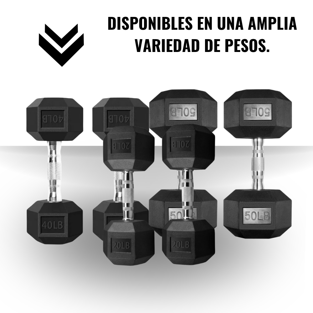 Par De Mancuernas Hexagonales 22,5 Kg de Alto Tráfico-1
