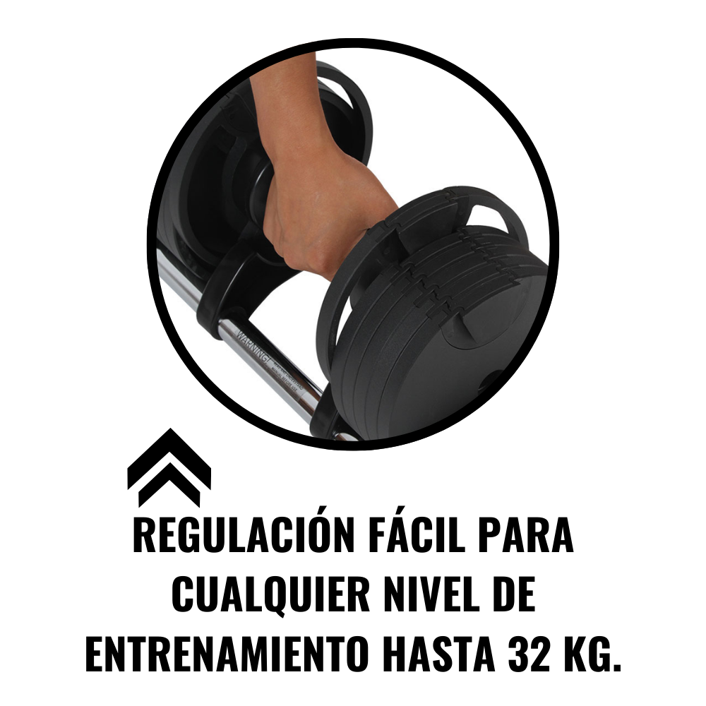 Mancuerna Ajustable D201 32 Kg-4