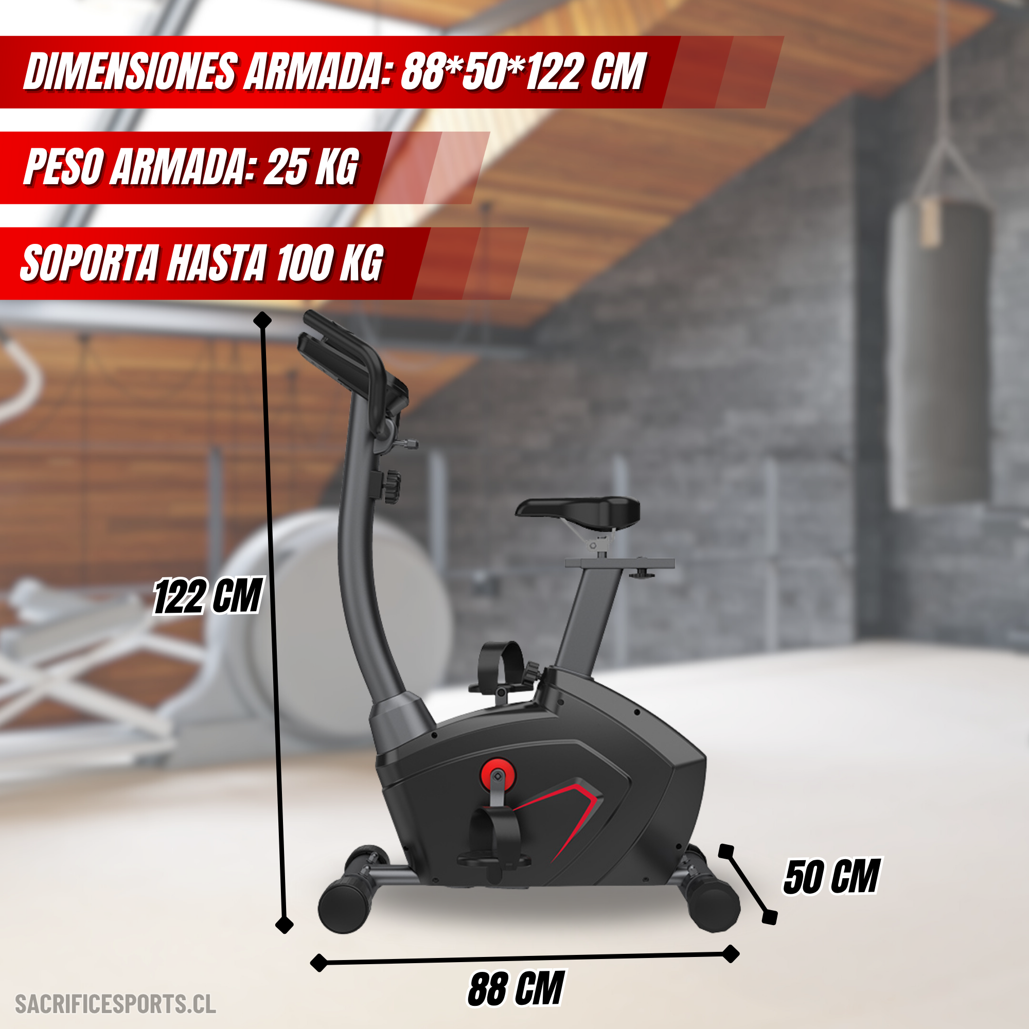 Bicicleta Spinning 6401 Sacrifice Sports-1