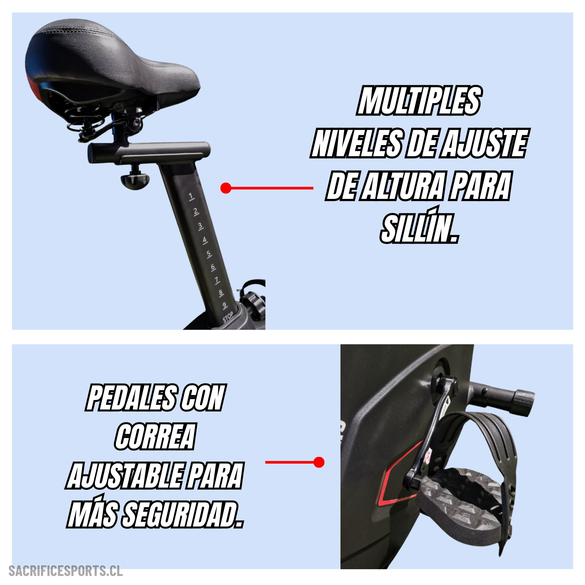 Bicicleta Spinning 6401 Sacrifice Sports-3