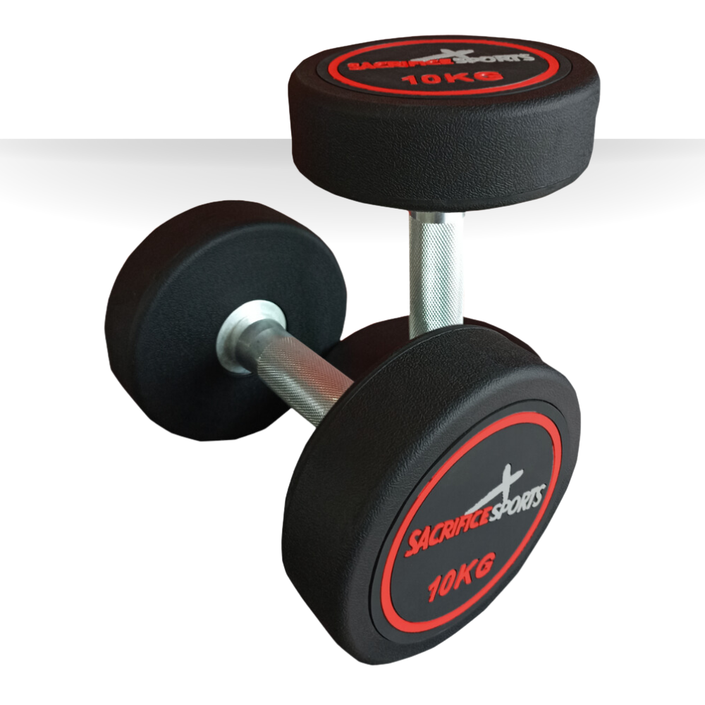 Par de Mancuernas Redondas de 10 kg-0