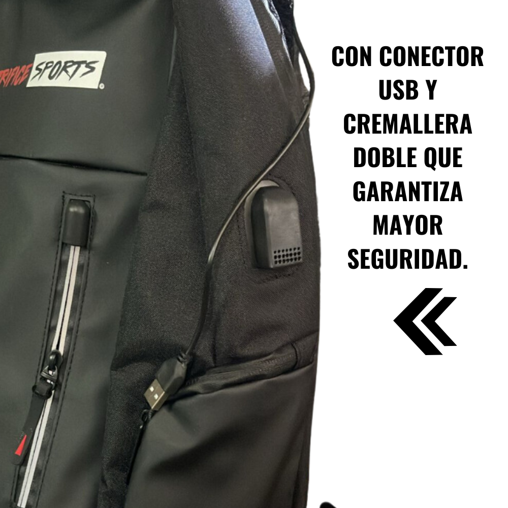 Mochila USB para Viajes y Notebooks-5