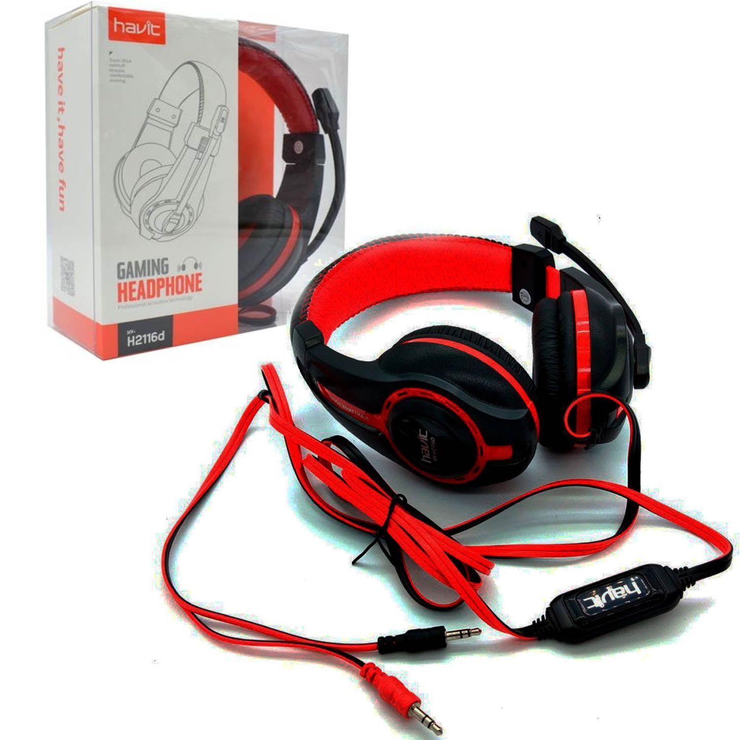 Audífono Gamer Con Micrófono Y Cable Auxiliar 3.5 Havit-1