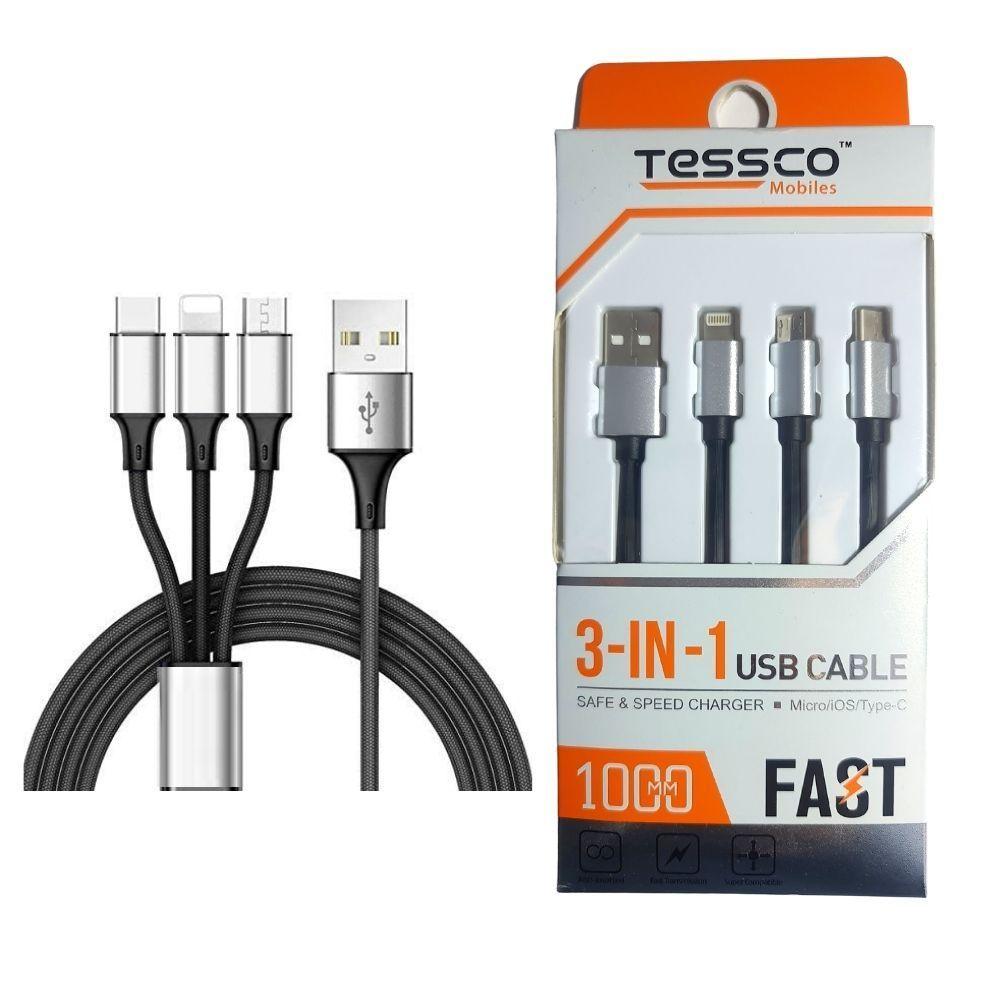 Cable Cargador Usb 3 en 1  Carga Rapida-1