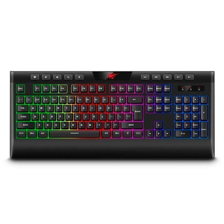 Teclado Gamer Luz RGB De Membrana-0