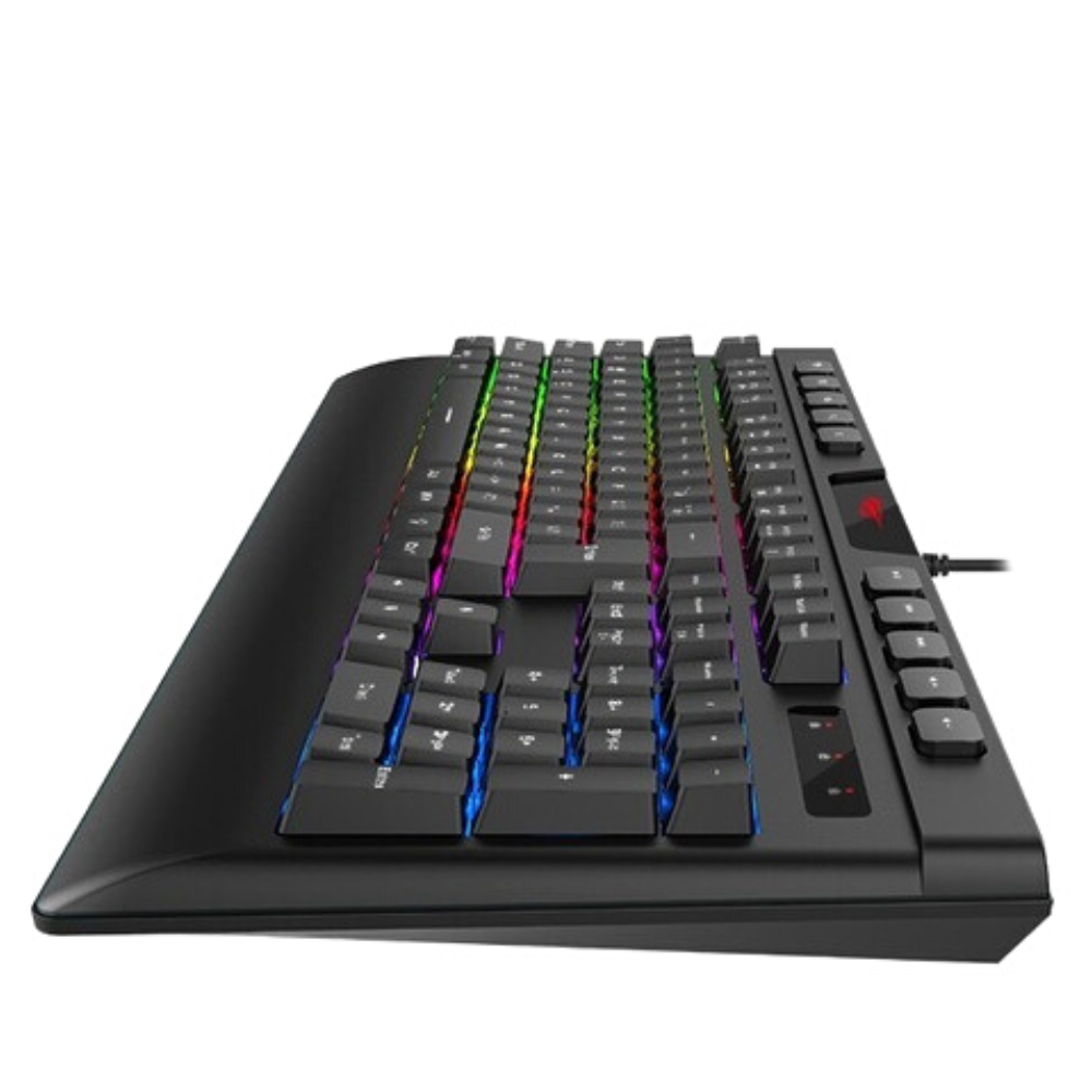 Teclado Gamer Luz RGB De Membrana-3