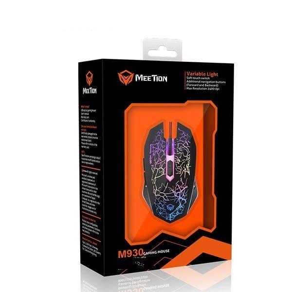 Mouse Meetion Gamer 2400dpi con Luz-0