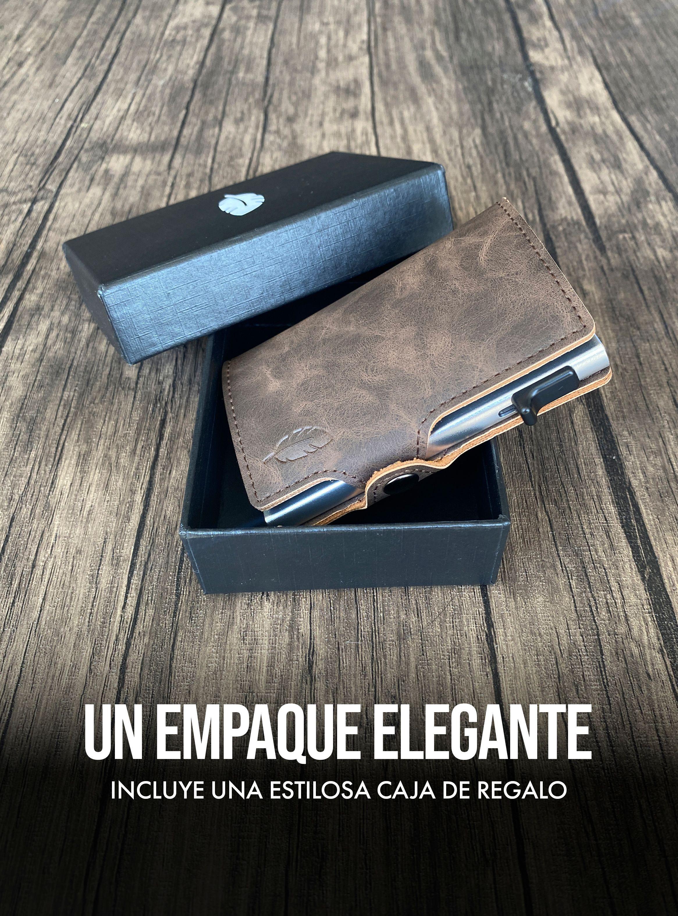 Billetera Inteligente con Tarjetero Anticlonación Dark Brown - Pardal-5