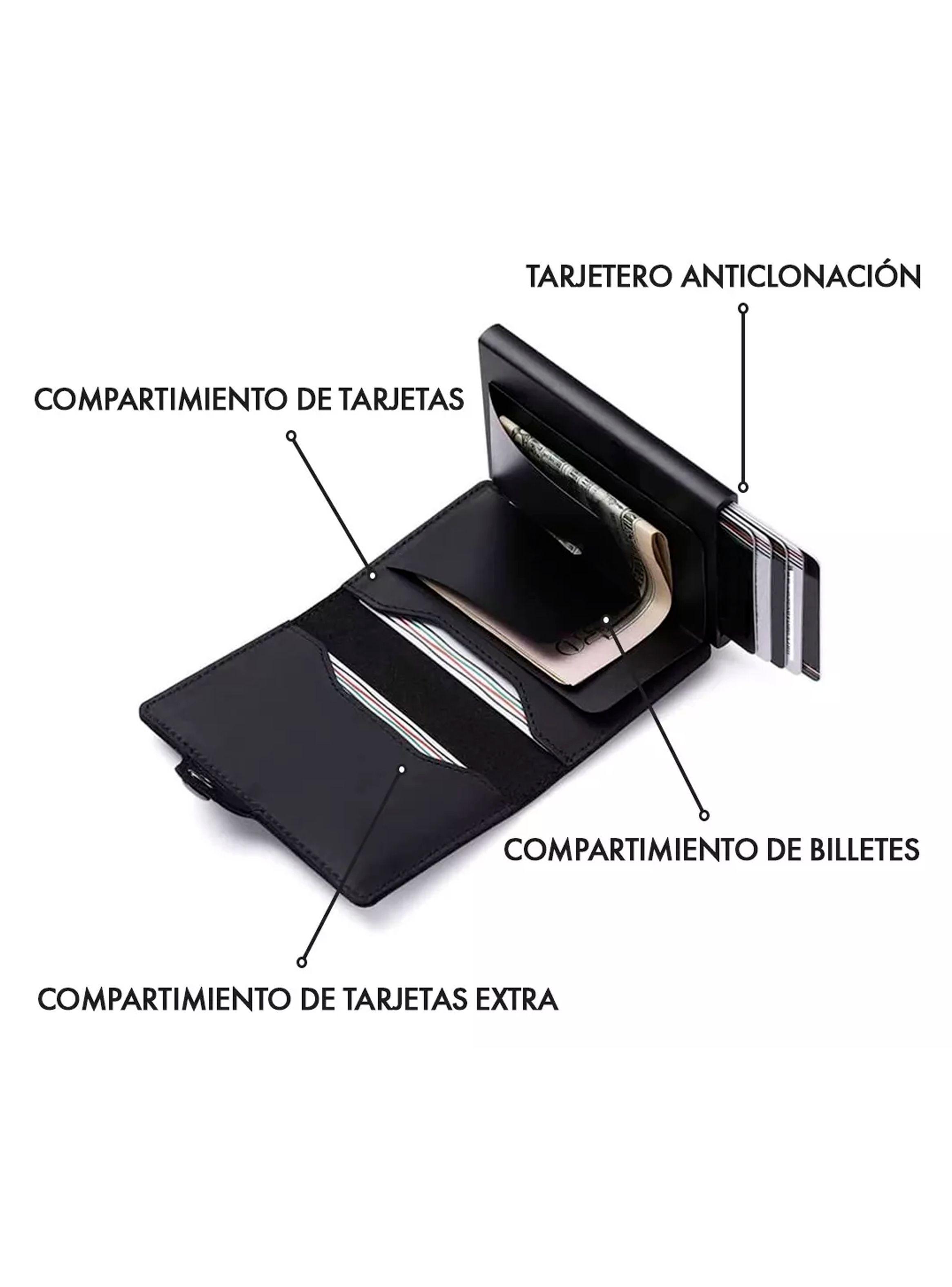 Billetera Inteligente con Tarjetero Anticlonación Black - Pardal-2