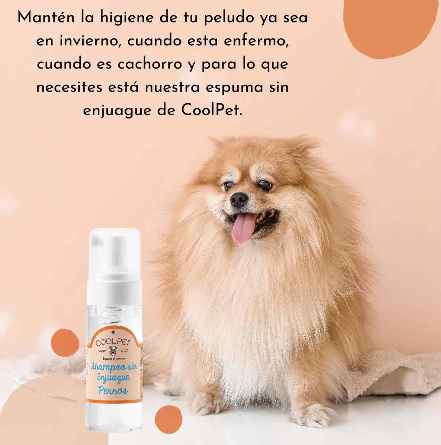 Shampoo Sin Enjuague Coolpet Para Perros Higiene Sin Agua-2