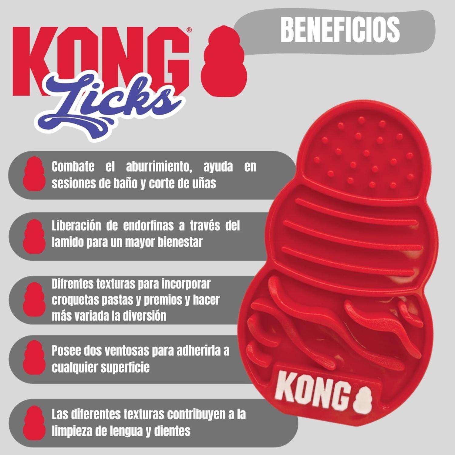 Kong Licks Almohadilla Para Lamer Con Ventosas Talla S / M-2