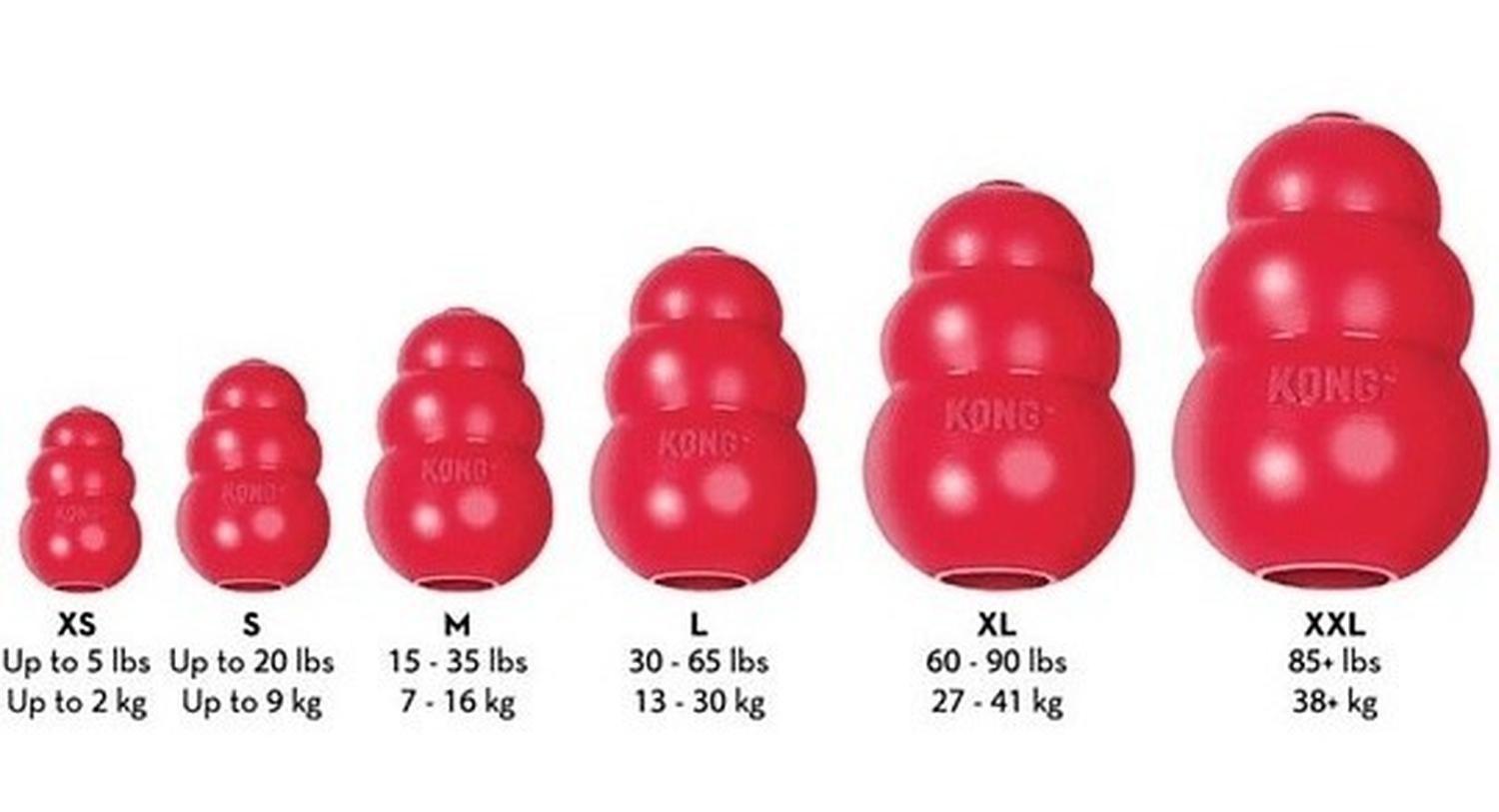 Juguete Kong Classic Para Mascotas Perros Talla S Hasta 9 Kg - ROJO-5