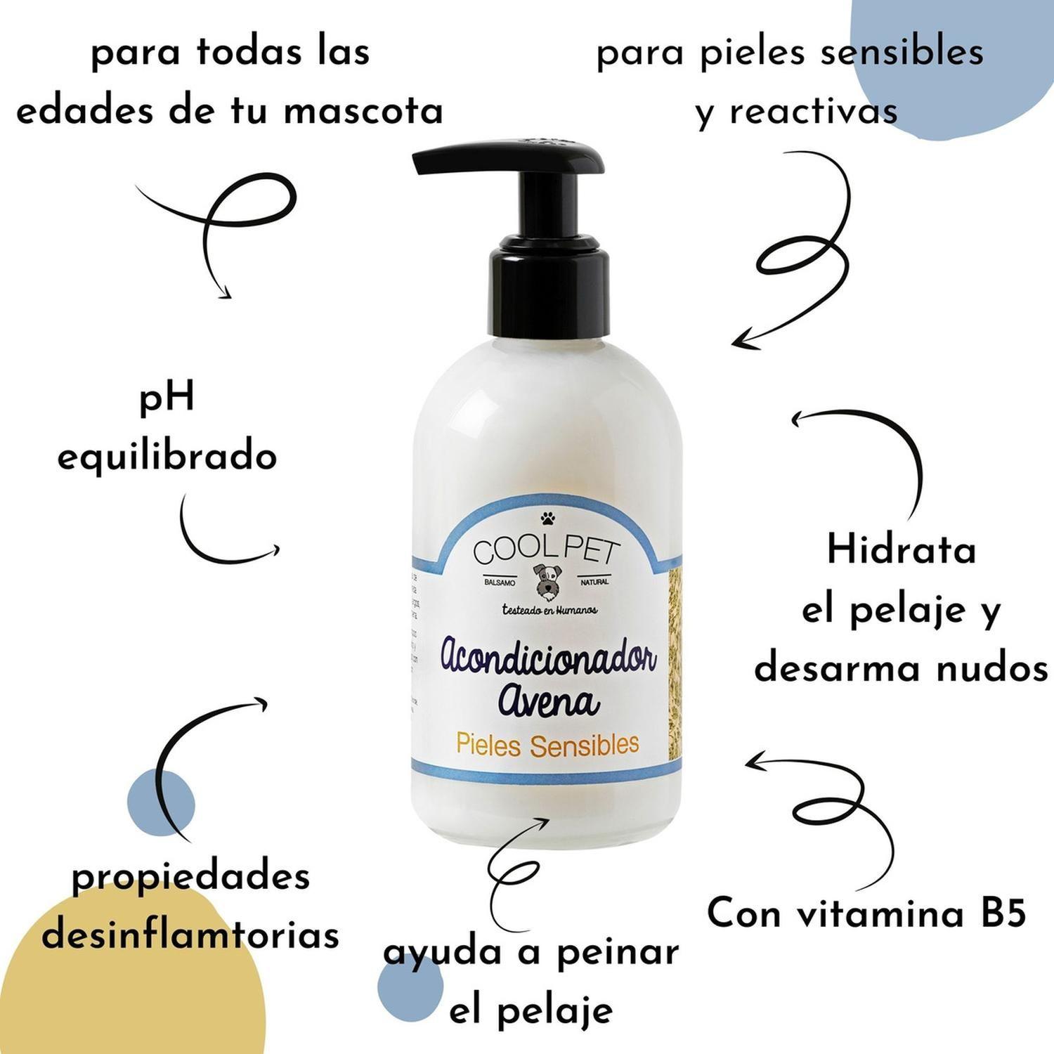 Shampoo Y Acondicionador Coolpet Perro Gato Pieles Sensibles - AVENA-6