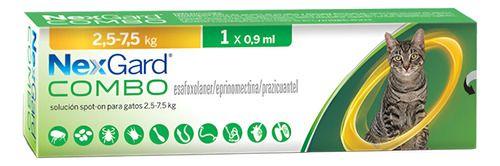 Nexgard Combo Pipeta Antiparasitario Para Gato 2.5 A 7.5kg-5