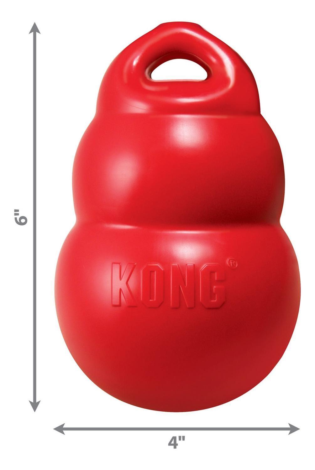 Kong Bounzer Juguete Para Mascotas Perro Mediano Color Rojo-2