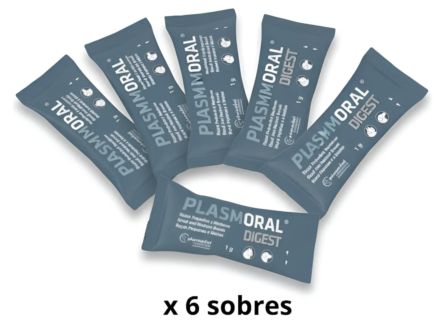 X6 Sachet Digest Plasmoral Perro Gato Raza Pequeña Mediana-3