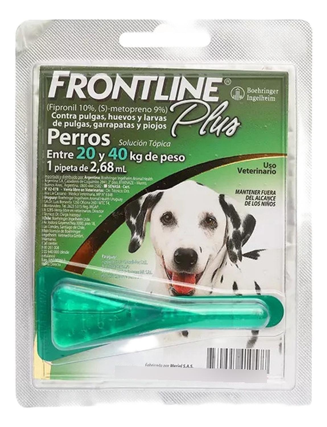 Frontline Plus Pipeta Antiparasitario Para Perros 20 - 40 Kg-2