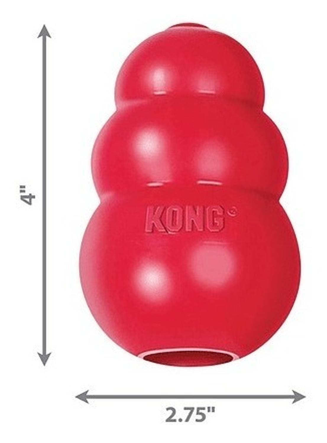 Juguete Kong Classic Para Mascotas Perros Talla L 13-30 Kg - ROJO-2