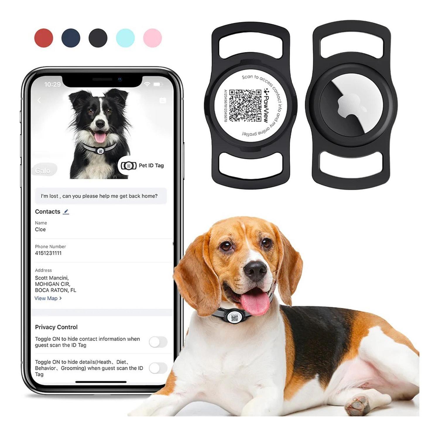 Street Dogs Placa De Identificación Inteligente Qr Mascotas Air Tag Holder-3