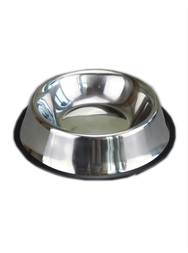 Plato Bowl Para Perros Dog Antideslizante Capacidad 1.5 L - PLATEADO-0