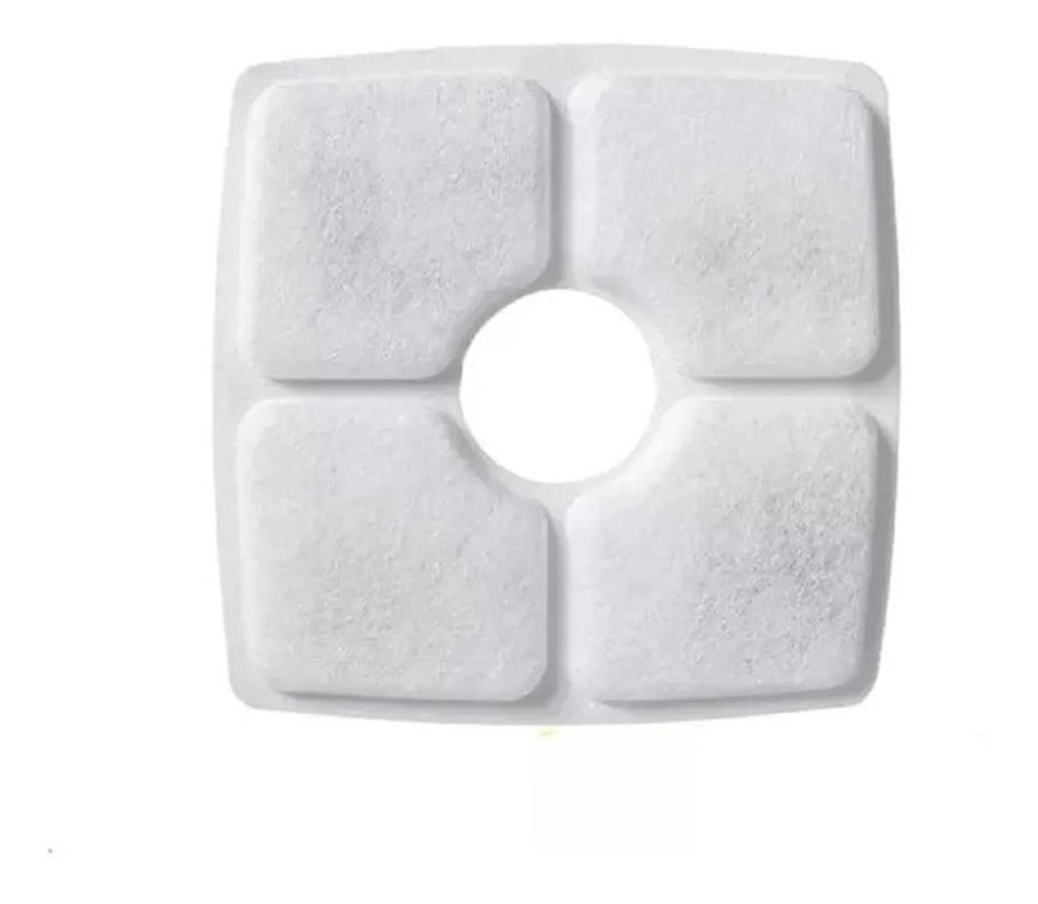 X4 Filtros Cuadrados Fuente De Agua Eléctrica Gatos Perros Blanco-2