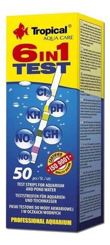 Tropical Test De Agua 6 En 1 Para Acuario Estanque 50 Tiras-2