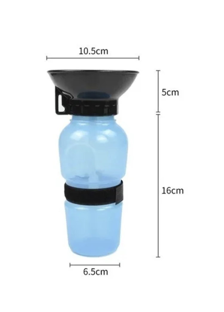 Bebedero Termo Portátil Botella De Agua Para Perros Y Gatos - AZUL-1