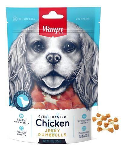 Snack Para Perros Wanpy Natural Dumbbells De Pollo 100g-2