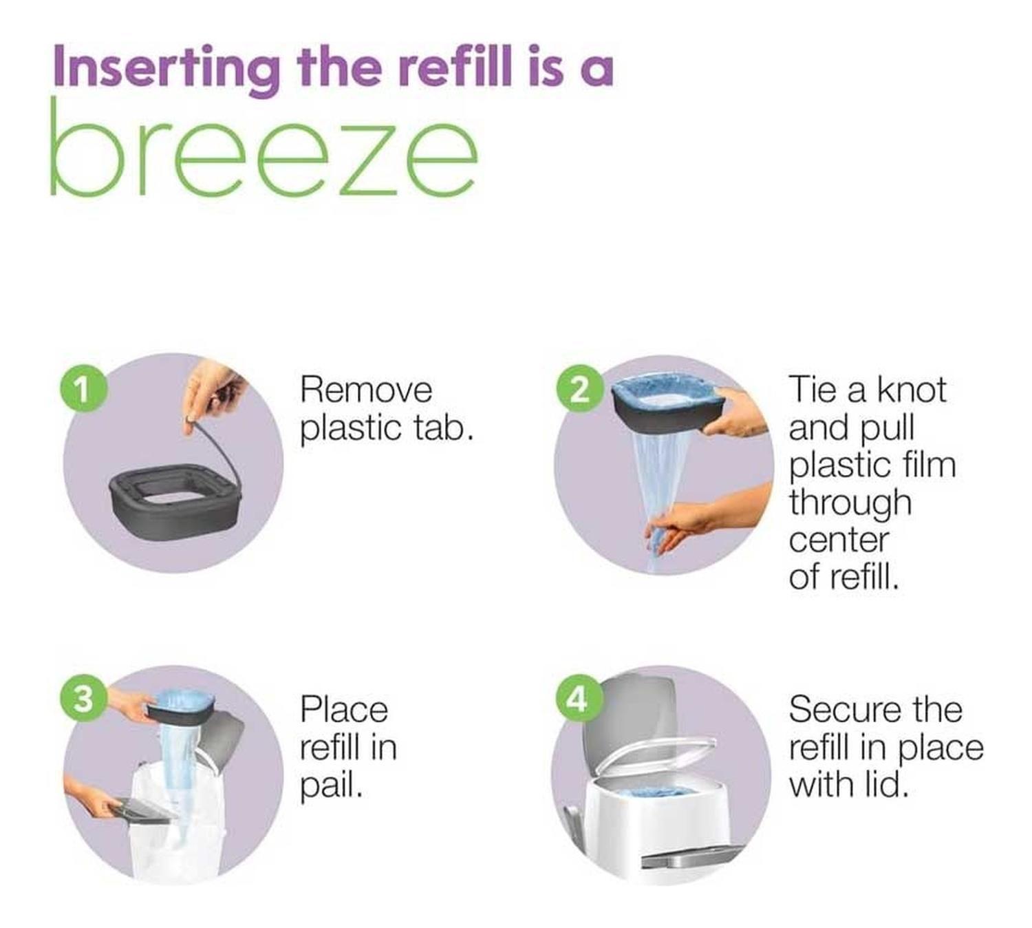 X2 Bolsas De Recarga Higiénica Repuesto Litter Genie Refill-6